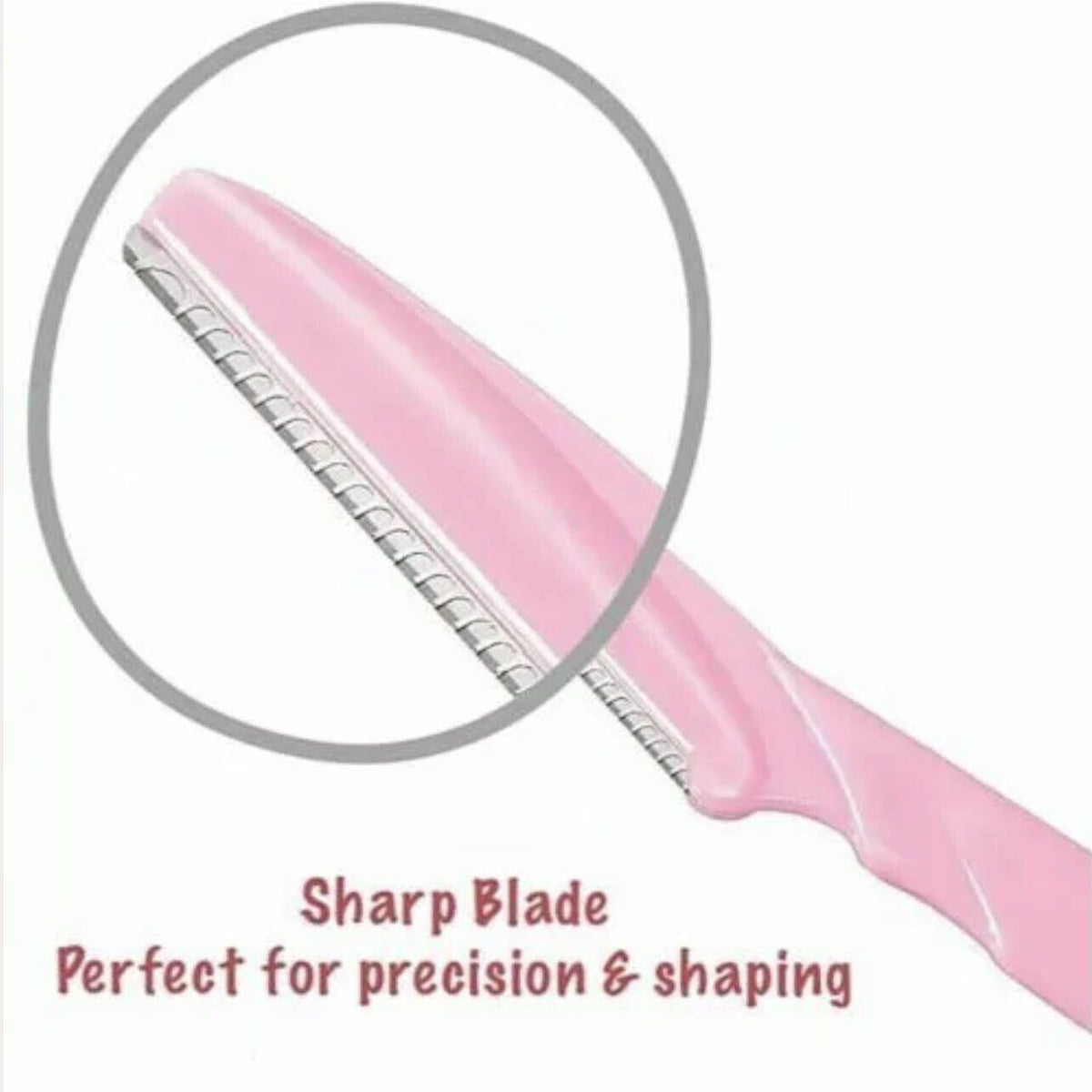 Facial Eyebrow Razor Trimmers - Pack of 3, Pink, Yellow and Blue - view 3