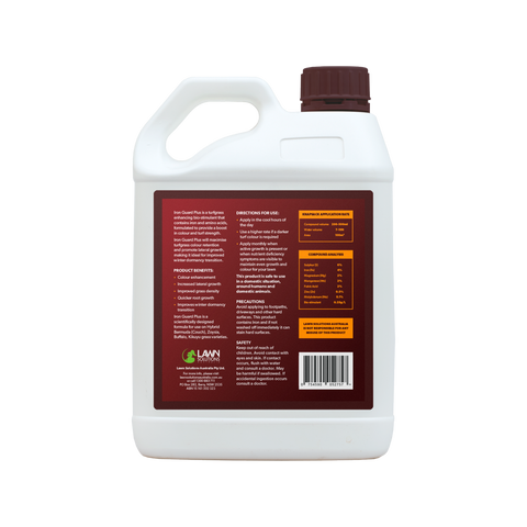Lawn Solutions Australia Iron Guard Plus - 2.5L Turfgrass Bio-Stimulant - Dark Green - SuperSaverAU - view 2