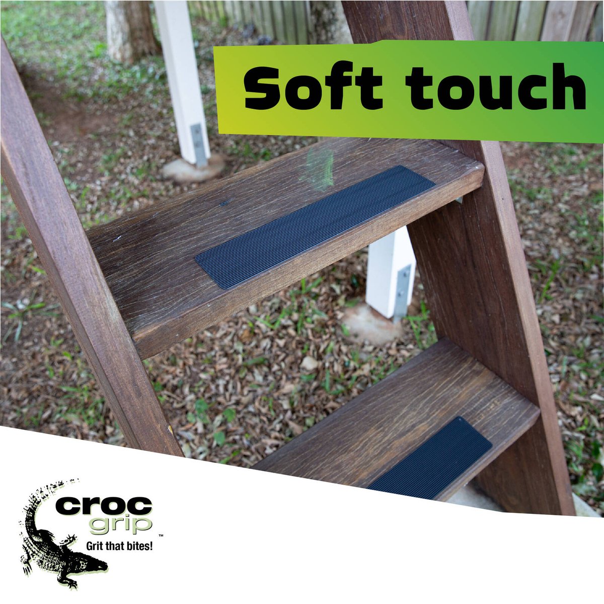 Croc Grip Rubber Steps - 300mm x 65mm - Black - Durable Grip - SuperSaverAU - view 5