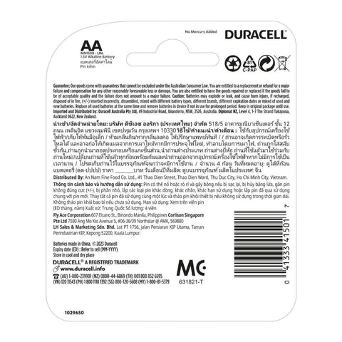 Duracell Coppertop Batteries - AA - Alkaline - Long Lasting Power - SuperSaverAU - view 2