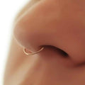 Fake Septum Nose Clip Ring, No Piercing - Rainbow, Large 0.8 x 10mm - view 5