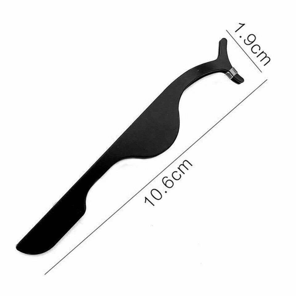 False Eyelash Applicator Tweezers Clip Stainless Steel - Green - view 12
