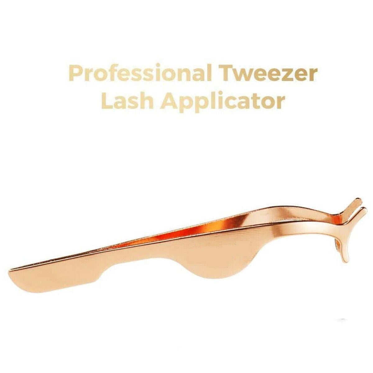False Eyelash Applicator Tweezers Clip Stainless Steel - Green - view 5