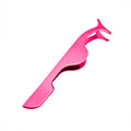 False Eyelash Applicator Tweezers Clip Stainless Steel - Pink