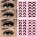 False Eyelashes, Synthetic D-Curl Full Strip Lashes, 10 Pairs - view 2