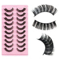 False Eyelashes, Synthetic D-Curl Full Strip Lashes, 10 Pairs - view 3
