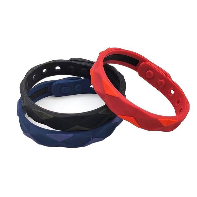 Far Infrared Negative Ions Silicone Wristband - Blue - view 3