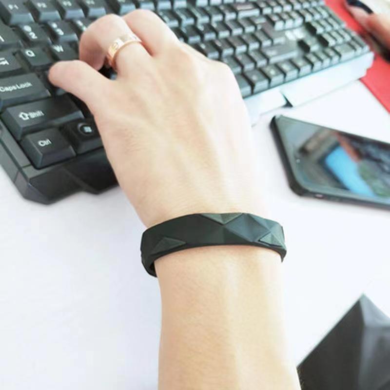 Far Infrared Negative Ions Silicone Wristband - Red - view 5