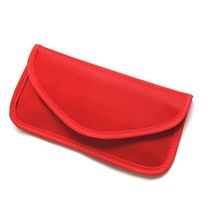 Faraday Key Fob Pouch, RFID Blocking Bag - Red