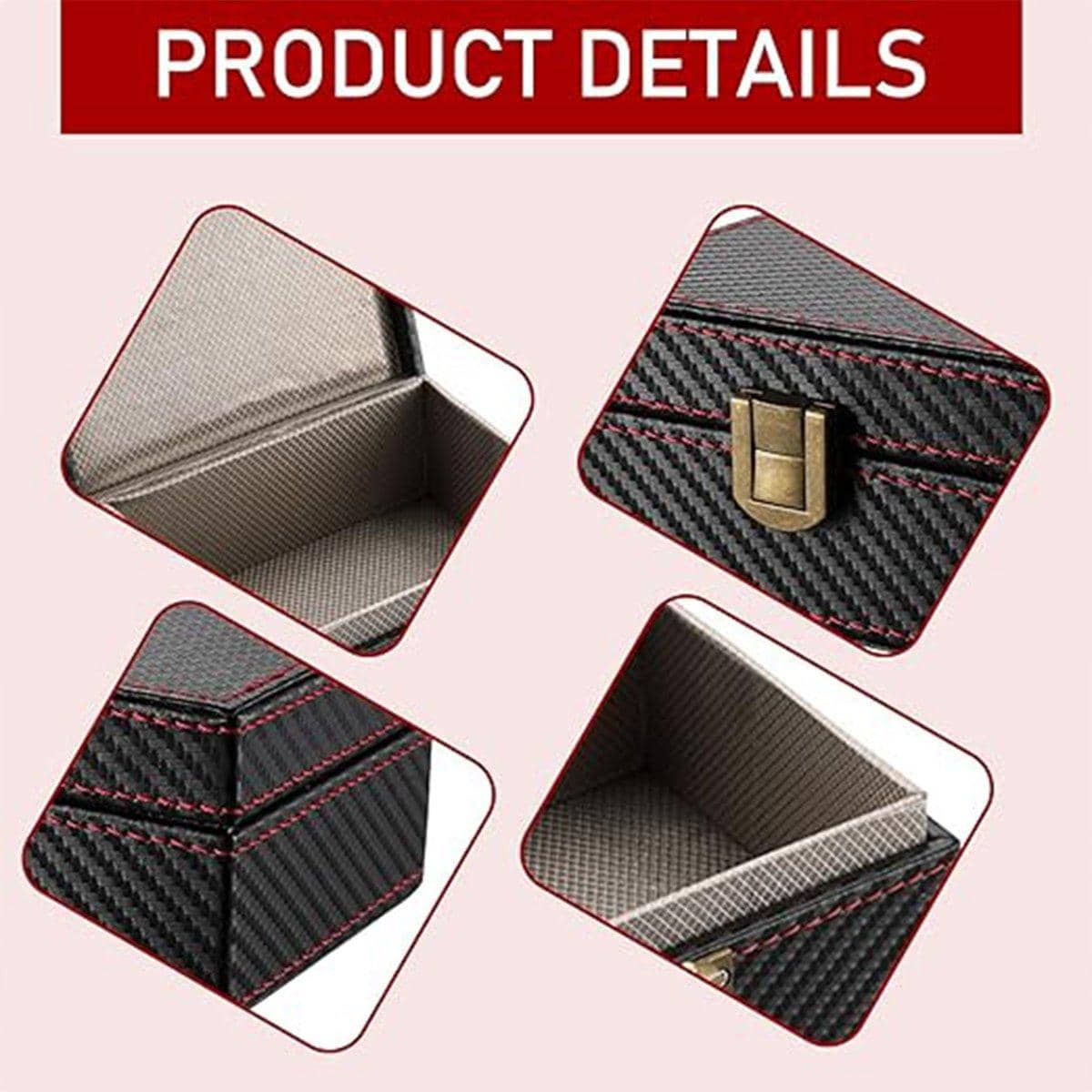 Faraday Signal Blocking Box for Car Key Fobs - Black Carbon Fibre - view 5
