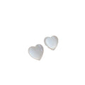 Fashion Earrings for Women - Milky White Hearts