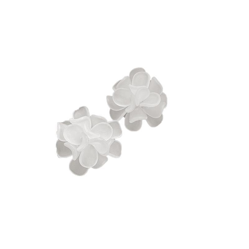 Fashion Earrings for Women - White Petal Flowers