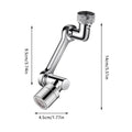 Faucet Extender with 360 Degree Rotating Robotic Arm Design - Black - view 4