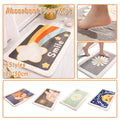 Faux Cashmere Bath Mat, Non-Slip and Absorbent, 80 x 50 cm - Star Rabbit Design - view 2