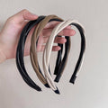 Faux Leather Braided Headband for Women and Girls - Tan - view 5