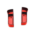 Faux Leather Car Seat Gap Storage Boxes, Set of 2 - Red