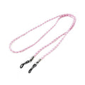 Faux Leather Eyeglass Holder Strap Chain for Sunglasses and Reading Glasses - Pink