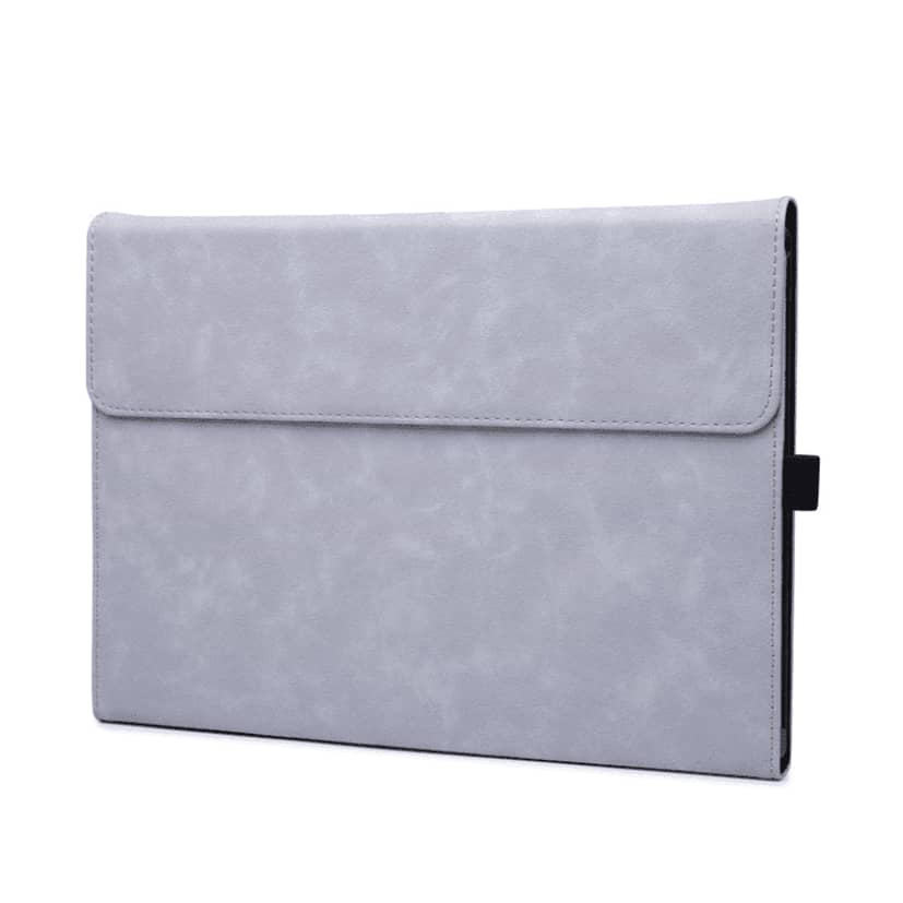 Faux Leather Flip Case for Microsoft Surface Pro 8 - Light Grey