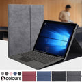 Faux Leather Flip Case for Microsoft Surface Pro 8 - Light Grey - view 2