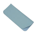 Faux Leather Glasses Case, Soft Pouch - Light Blue
