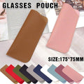 Faux Leather Glasses Case, Soft Pouch - Red - view 2