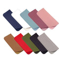 Faux Leather Glasses Case, Soft Pouch - Red - view 3