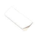 Faux Leather Glasses Case, Soft Pouch - White