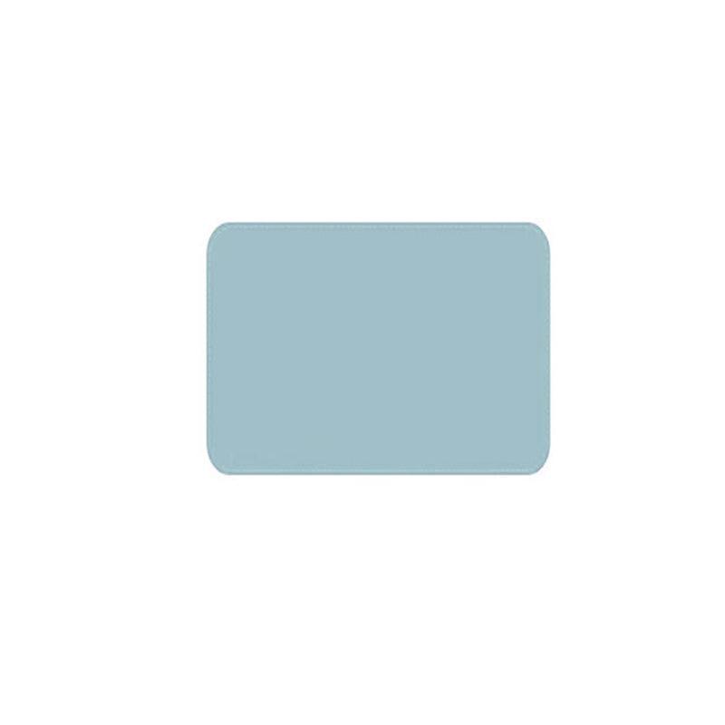 Faux Leather Mouse Pad Gaming Waterproof Desk Mat 25 x 21cm Anti Slip - Light Blue