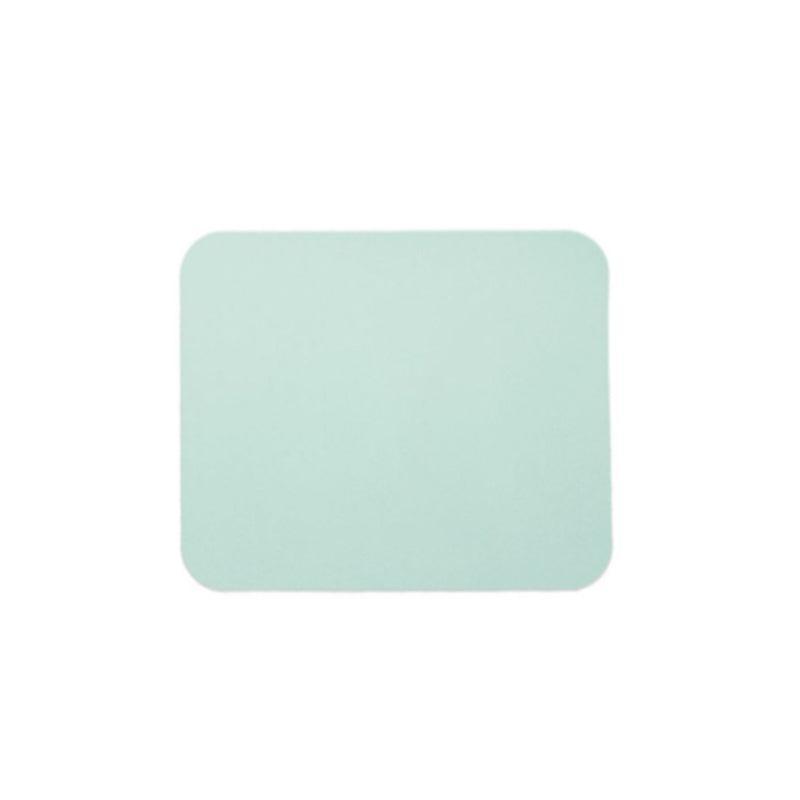 Faux Leather Mouse Pad Gaming Waterproof Desk Mat 25 x 21cm Anti Slip - Light Green