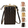 Faux Leather Phone Bag, 10.5 x 4 x 18.2 cm - Pink - view 3