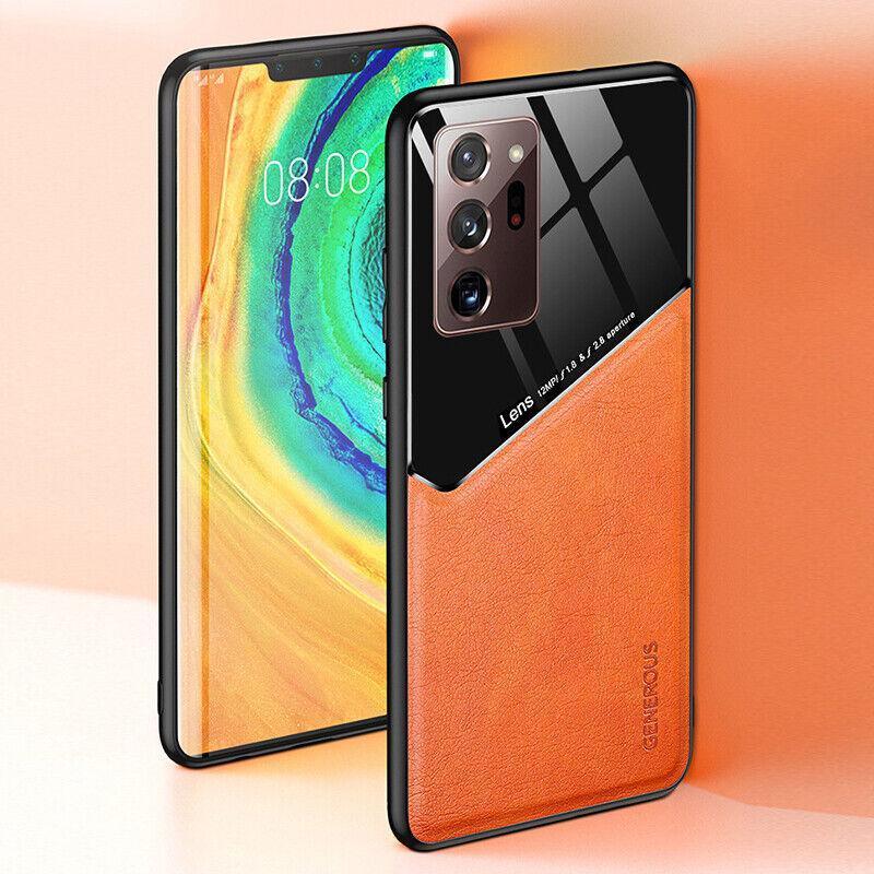 Faux Leather Phone Case, Orange - Samsung Galaxy S20 Ultra - view 4