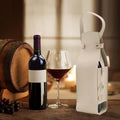 Faux Leather Wine Bottle Tote Bags with Handle - Brown, Pack of 2 - view 5