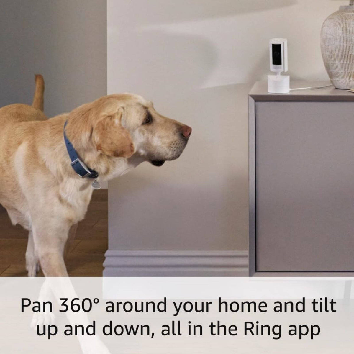 Ring Pan Tilt Indoor Plug-In Camera 1080p HD Black B0CG2TMYDG