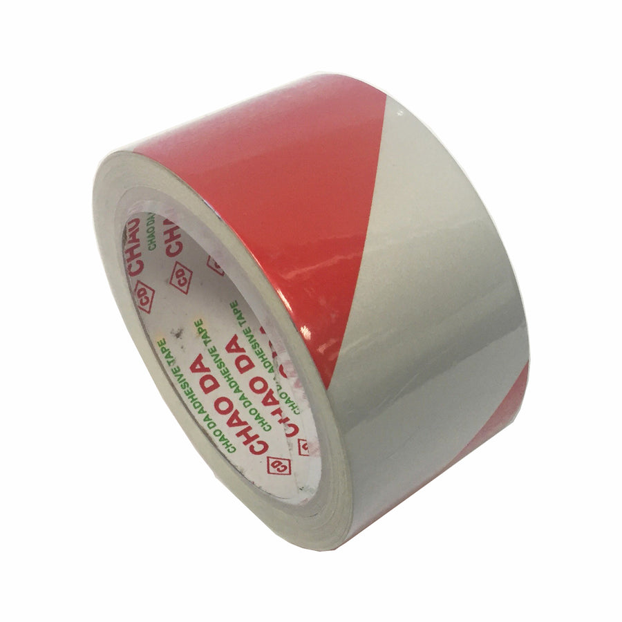 Brutus 50mm x 10m Red and White Reflective Adhesive Safety Tape