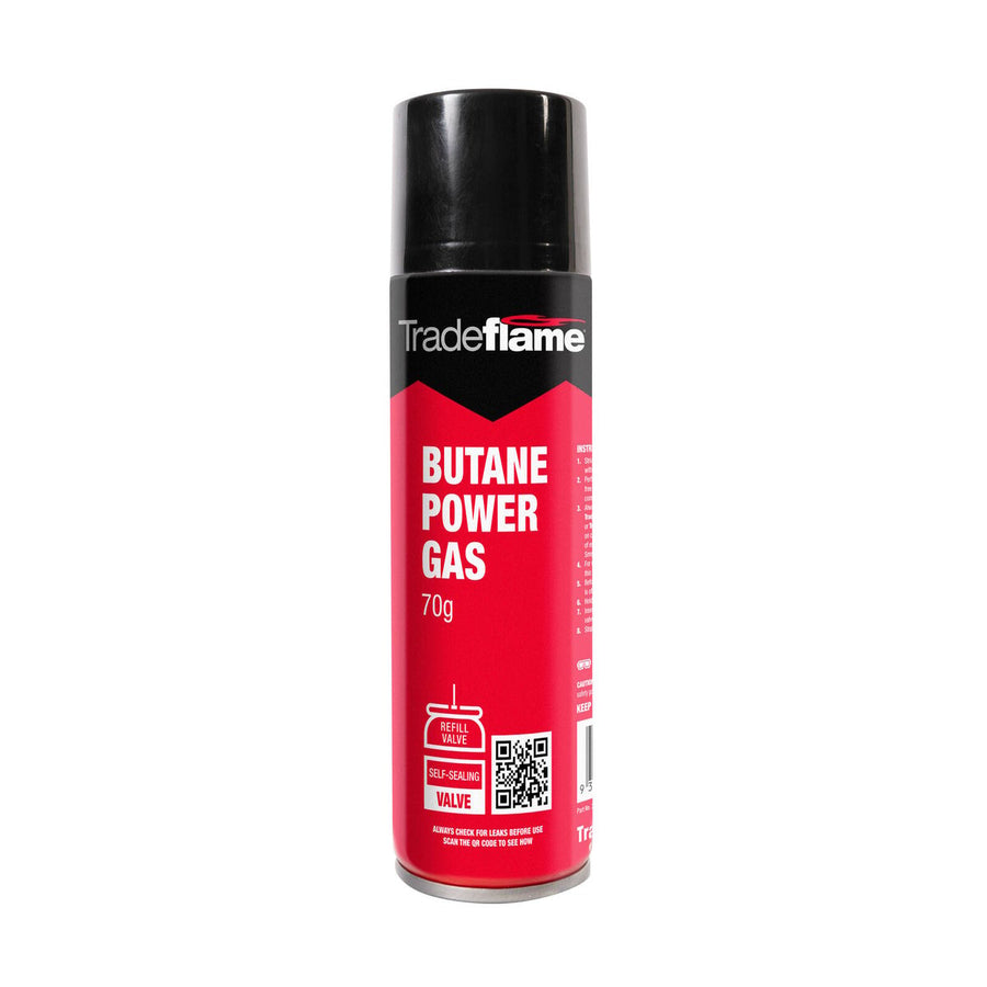 Tradeflame Butane Power Gas Refill Valve - 70g - Green - Easy to Use - SuperSaverAU - view 1