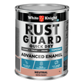 White Knight Rust Guard 1L Neutral Satin Quick Dry Advanced Enamel Paint