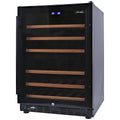 Smart 154L Dual Zone 46 Bottle Underbench Wine Fridge - Black, Active Carbon Filter - SMAWC54DN