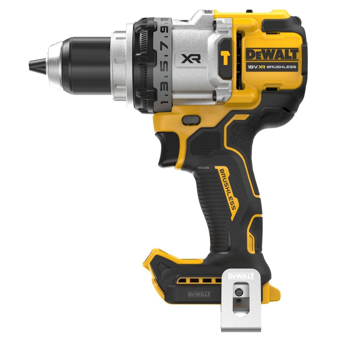 Dewalt 18V XR Premium Hammer Drill Driver - 3 Speed - 169Nm Torque - Bare Unit