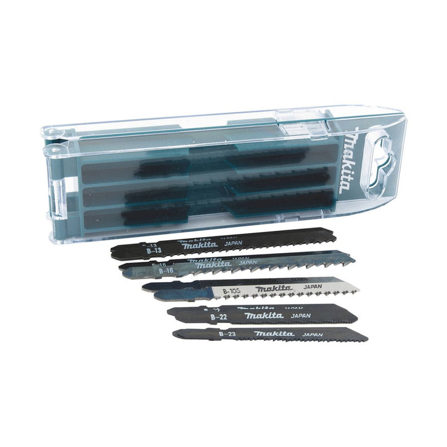 Makita 10 Piece Jigsaw Blade Set B 44410 - High-Speed Steel - Silver - Precision Cutting - SuperSaverAU - view 1