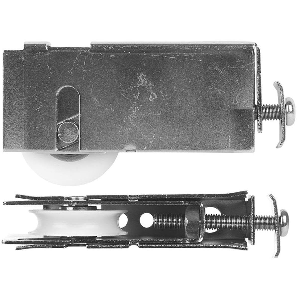 Rolltrak Adjustable Steel Carriage - 76mm x 39mm - Steel - Acetal Roller - SuperSaverAU - view 1