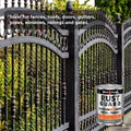 White Knight Rust Guard Metal Primer 1L - Medium Grey Solvent Based Rust-Inhibiting Primer