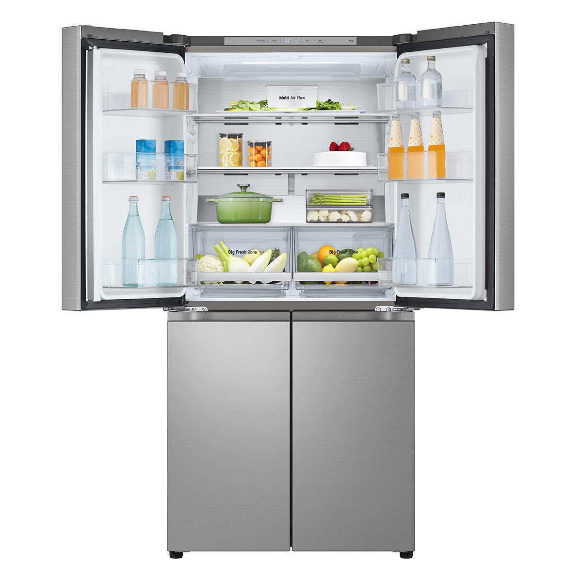 LG 530L French Door Fridge - Stainless Steel, 5 Star Energy, Hidden Hinges, ThinQ - GF-B505PL