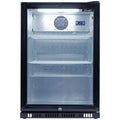 Smart 118L drinks chiller - black, lockable door, 7 star energy rating, interior light - SMH1840BLK