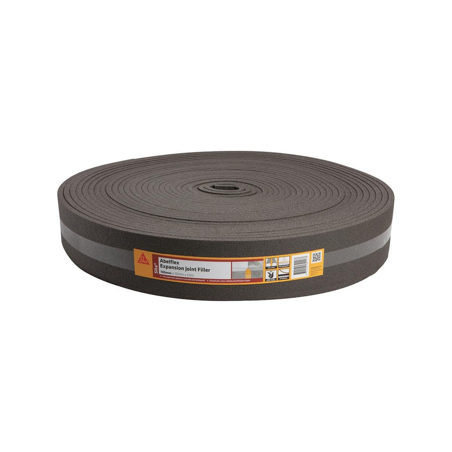 Sika Abelflex Expansion Joint Filler - 10mm x 100mm x 25m - Polyethylene Foam - SuperSaverAU - view 1