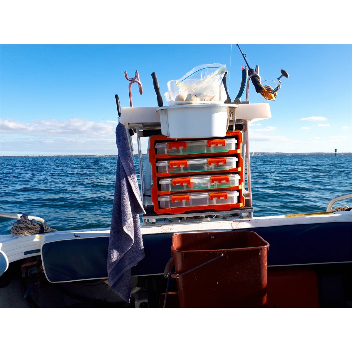 Tactix Storage Tower - 4 Boxes - Polypropylene - Modular - Wall Mountable - SuperSaverAU - view 3