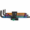 Wera Multicolour Hex Plus Ball End L-Key Clip Set - 9 Pieces - 1.5mm to 10mm - Durable - SuperSaverAU - view 1