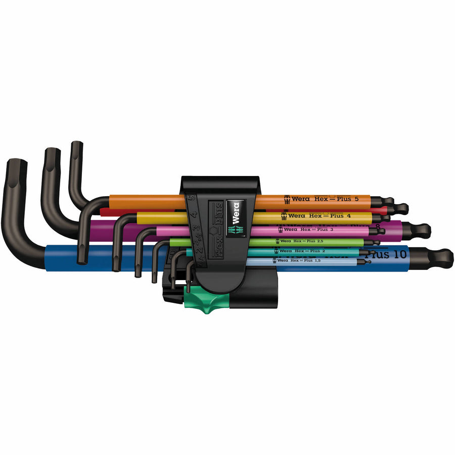 Wera Hex-Plus Ball End Metric L-Key Clip Set 1.5-10mm 9 Piece