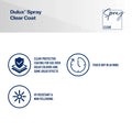 Dulux 325g Clear Flat Spray Paint, Matte Clear Protective Coat, Indoor & Outdoor