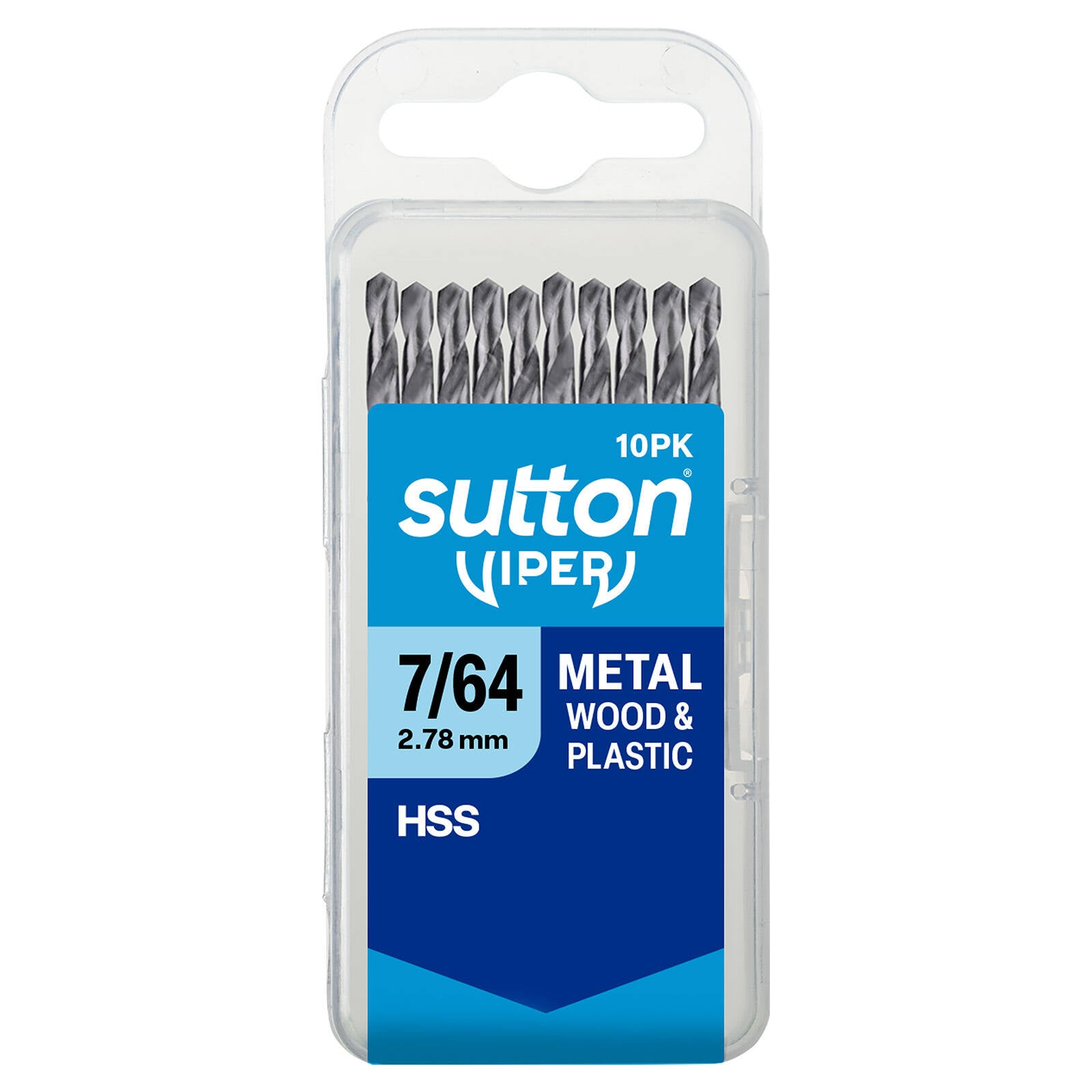 Sutton Tools 7/64" Viper Imperial Drill Bit M2 HSS Split Point - 10 Pack