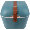 Polarbox Classic 12L Cooler - Marine Blue, Retro Design, Leather Shoulder Strap - PLBC12M